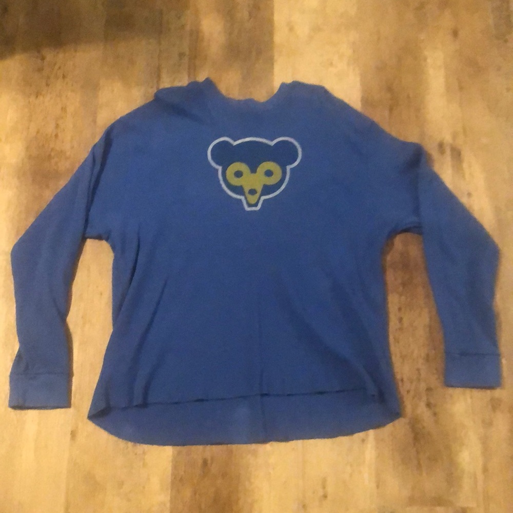 Cubs baseball waffle thermal long sleeve Shirt